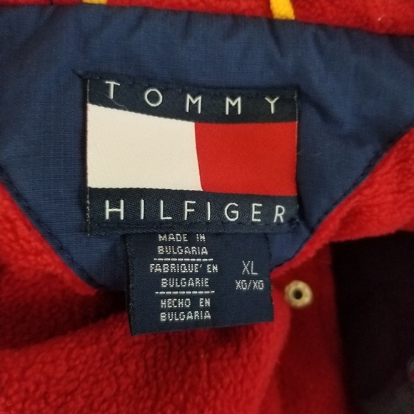 Vintage Tommy Hilfiger Big Flag Blue Jacket 90s - Picture 6 of 6